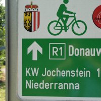 Routebord Donauradweg